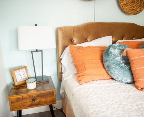 Bedroom with night stand