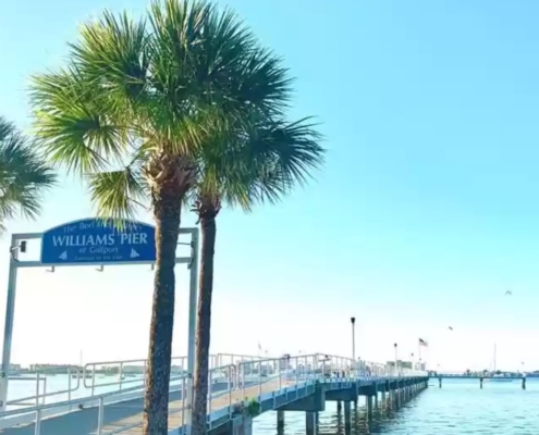Pier to Gulf of Mexico